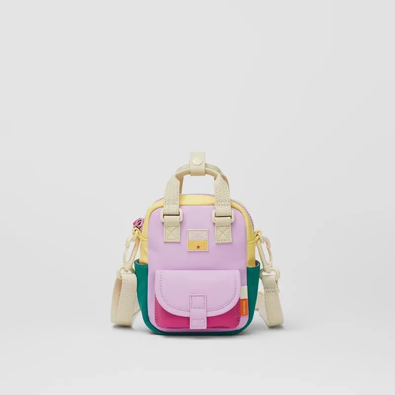 Bags 2021 summer new style color stitching mini messenger bag shopping mobile phone bag girl shoulder bag