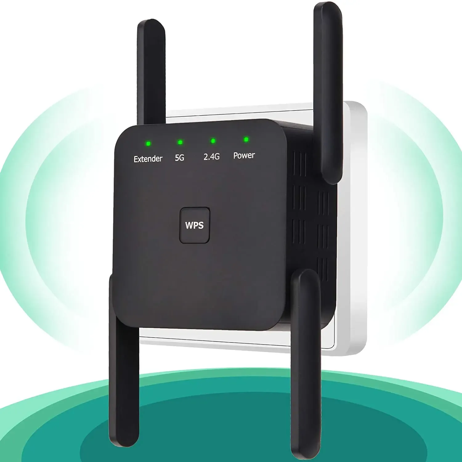 ルーター1200Mbps 5G WiFiリピーターエクステンダーAC1200 Wi Fi Amplifier Repeaterルーターのブースターデュアルバンド2.4G 5G WiFi Signal Extendor