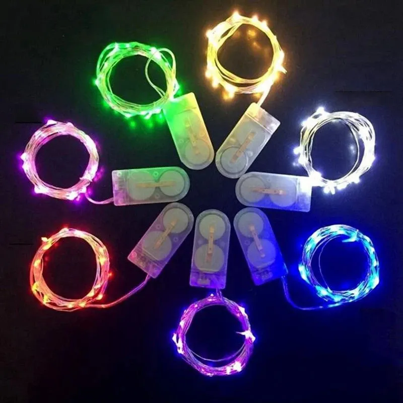 2030 Packs 2m 5m Copper LED Fairy String Lights Battery Fairy Fairy Light for Party Bar Wedding Christmas Decoration 240409