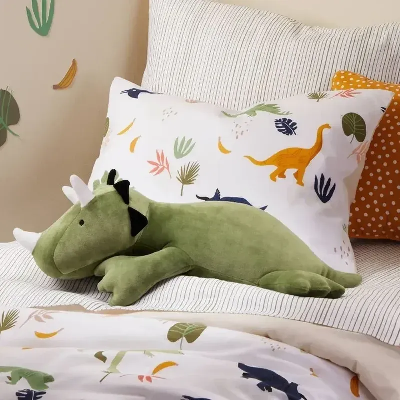 Poppen gewogen gevulde pluche speelgoed therapeutische angst schattige zachte dinosaurus knuffels kawaii dino slaapkussen poppen verjaardag cadeau voor kind