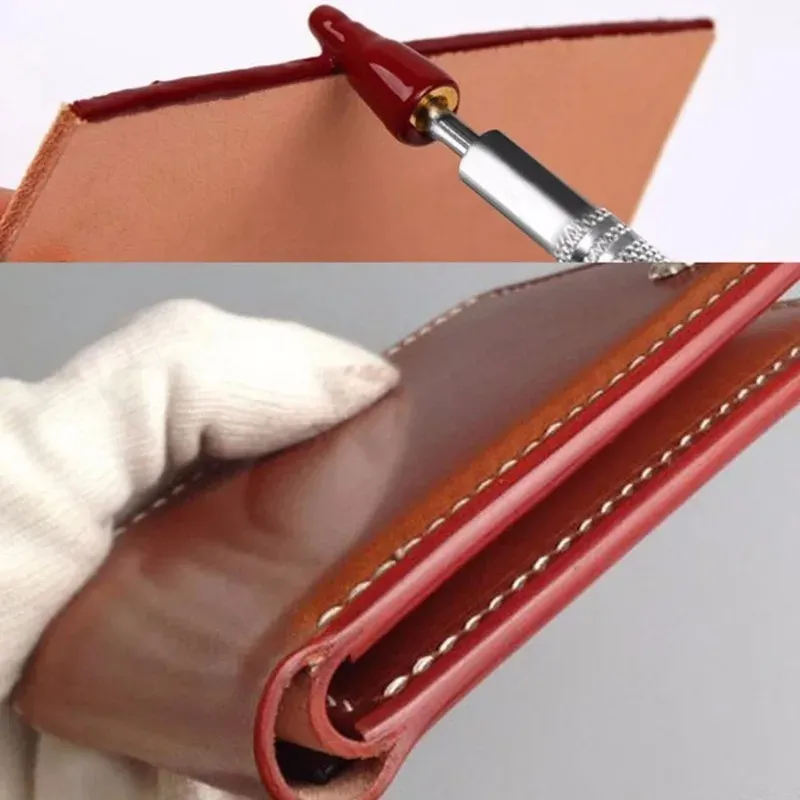 LeatherCraft 1PCレザーエッジオイル染料ペンアプリケータースピーディなペイントローラーツールクラフトはすぐに適用されます