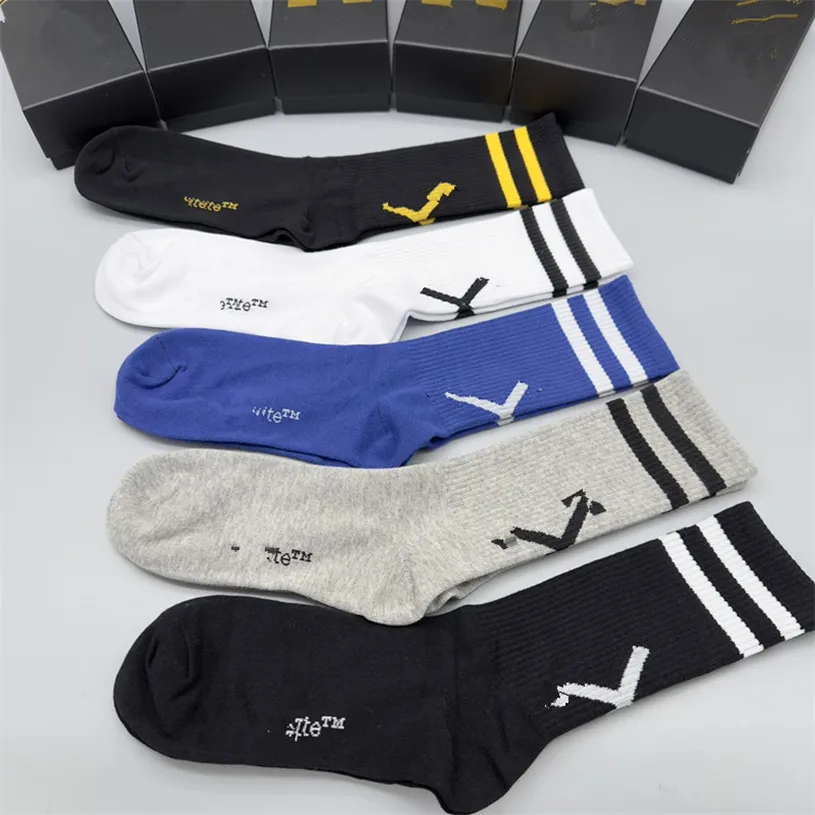 Multicolor Fashion Designer Mens Socks L Women Men High Quality Cotton All-match Classic Ankle Breathable Ni Mixing Football Basketball Socks Wholesale G23