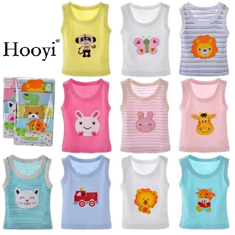 T-shirt 2019 Summer Baby Boy Tops Sleeveless Girls serzzini camisole Magliette per bambini Magliette per bambini