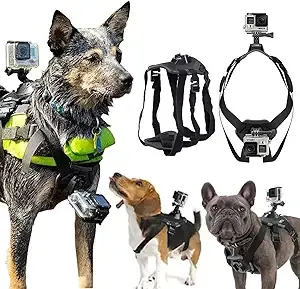 Dog Harness Mount for GoPro, Adjustable Hydrophilic Harness for