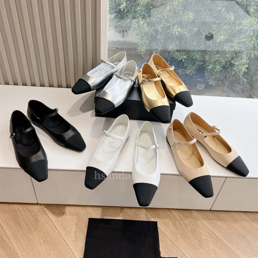 Channel Luxury Heel Sandals Women Dress Shoes ballet mary jane