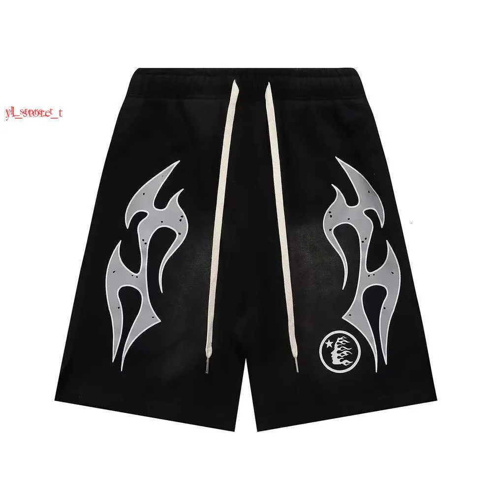 Famous Brand Hellstar Men Designer Shorts Casual Beach Basketball Fitnesshight Facity Shorts elastico di cotone comodo per gli uomini Hellstar Short 7656 987