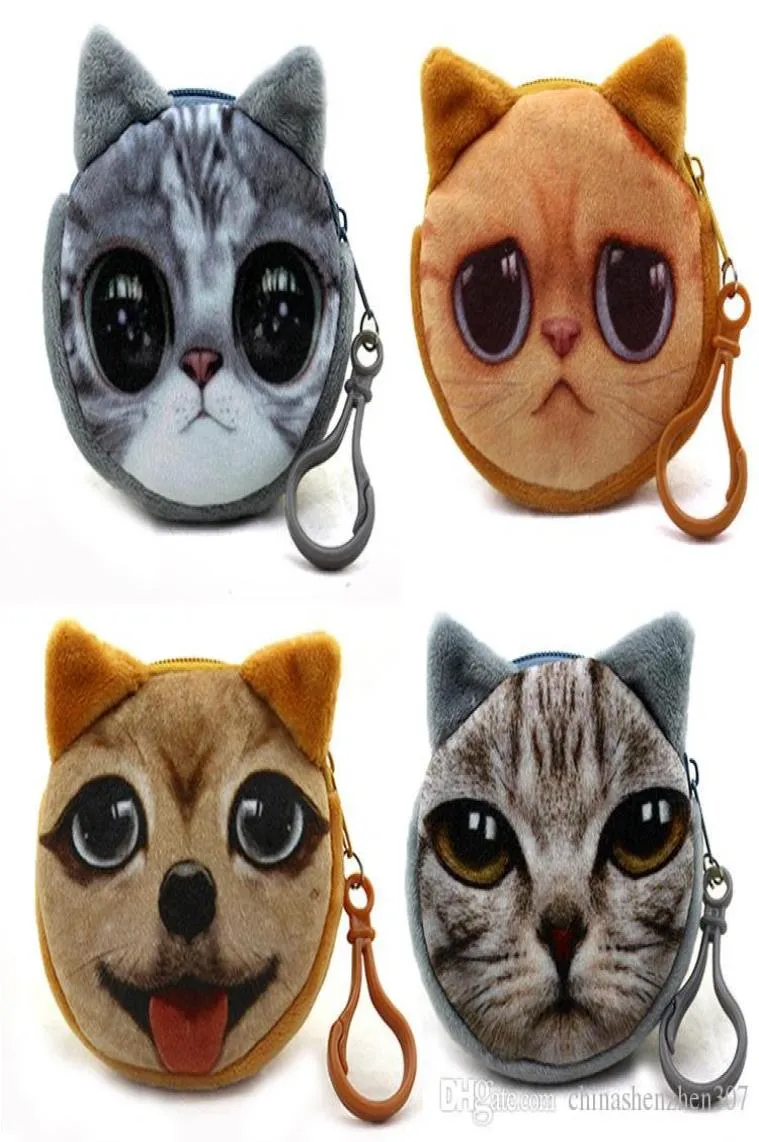 2019 Cat Coin Racs Fashion Clutch Purseurs Coin Purse Sac portefeuille mignon Changement de chat Meuve Meow Star Kitty Small Sacs Pussy portefes Ho6422385