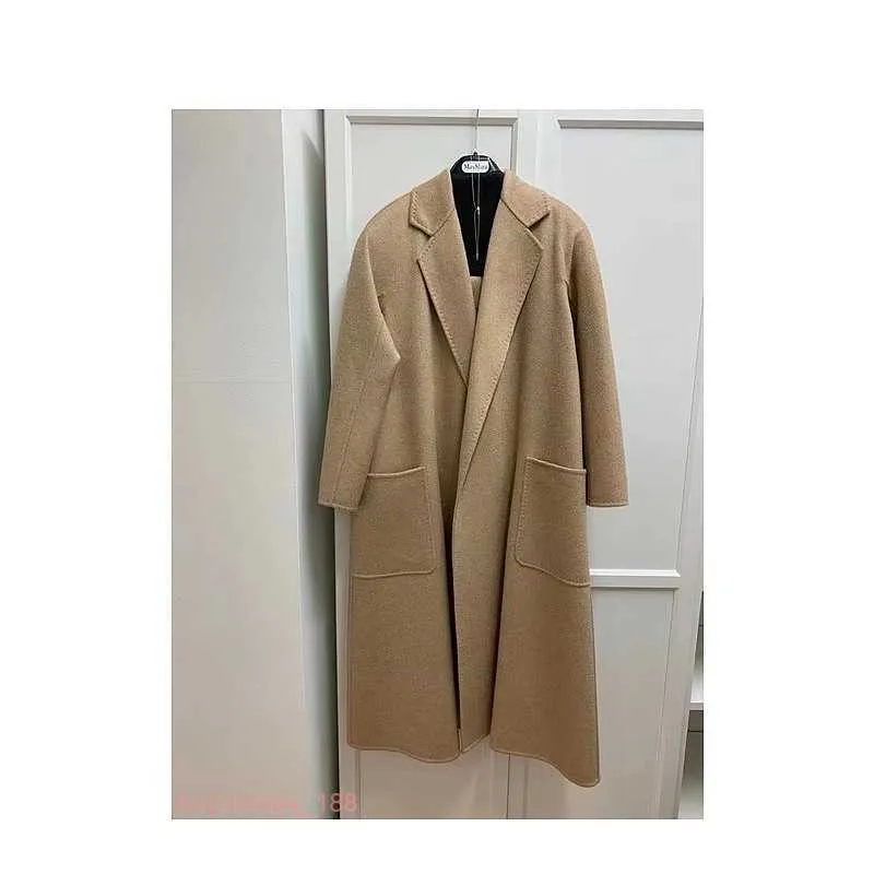 Manteau de marque Femmes manteau manteau manteau maxmara maxmara revers tabouret