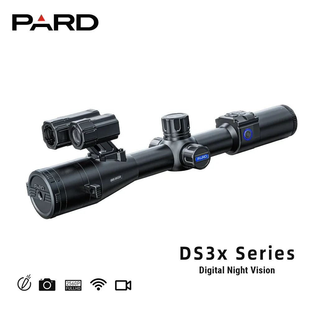 Scopes Pard Ds35 Lrf Night Vision Scope Hunting Rangefinder Optics Long Eyerelief Display System 2560*1440 Resolution with Ir 350m New