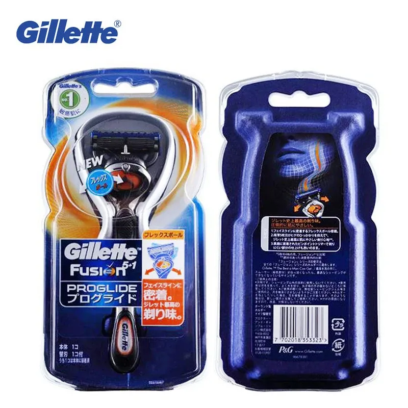 Shaver Gillette Safety Razor Fusion Proglide Manual Shaver Razors For Men Brands Men's Face Beard Shaving Razor Blades Original 1st