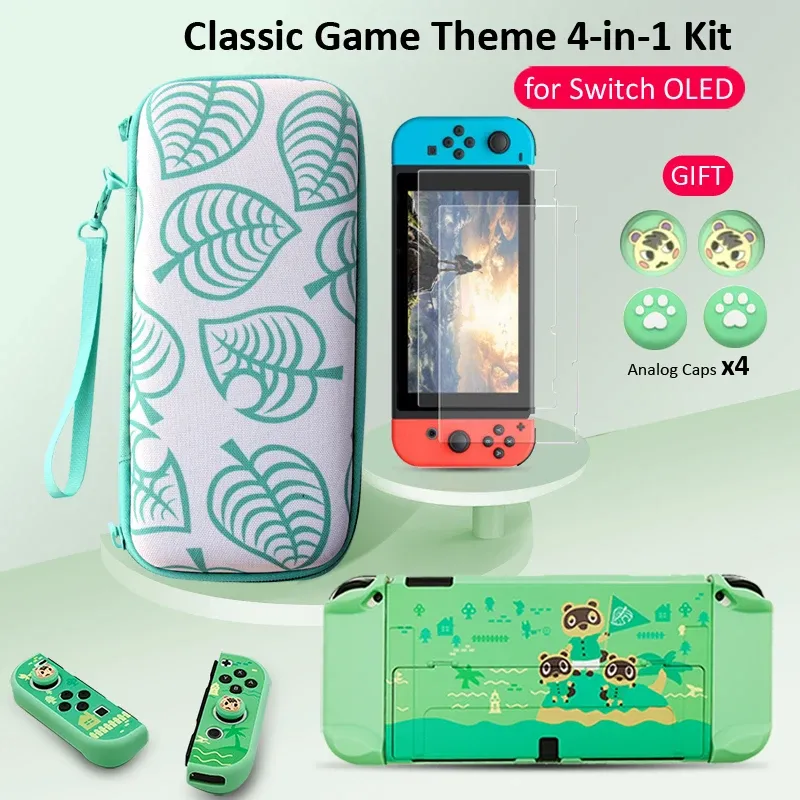 Bags New Animal Cros Storage Bag and Protect Shell For Nintendo Switch OLED Portable Carrying Case NS Switch OLED Game Accessorie