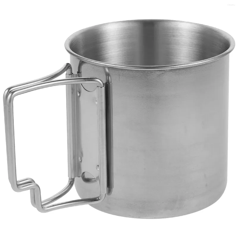 Wine Glasses Metal Camping Mug Stainless Steel Drinking Cup Outdoor Supply