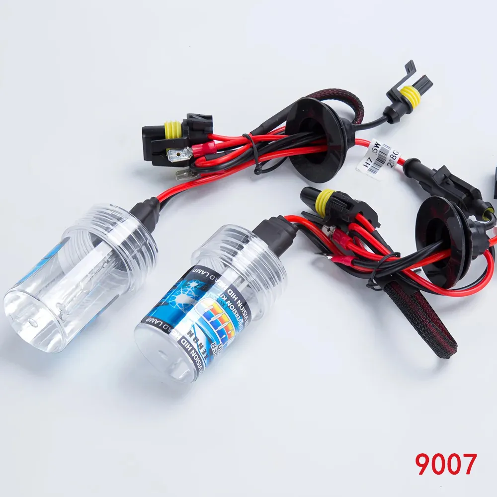 1Pair 9007 HID Xenon Bulb 35W 6000K Koplamp auto vervangen Hoog helder 12000K licht