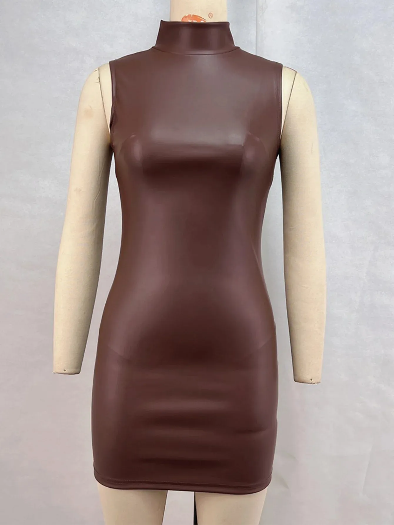 chinese dress ladies Bad Behavior Faux Leather Bodycon