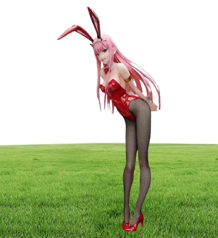 Зайку для кролика 45 -сантиметровое место в Fran Zero Two Bunny PVC фигура игрушка игрушка аниме Сексуальная девушка модлек -куклы x0503724861111111111111