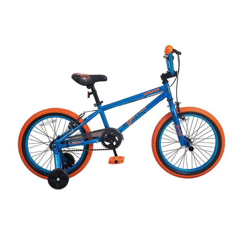 Bicycle 18in Burst Kid's Bike, Single Speed, Blue & Orange