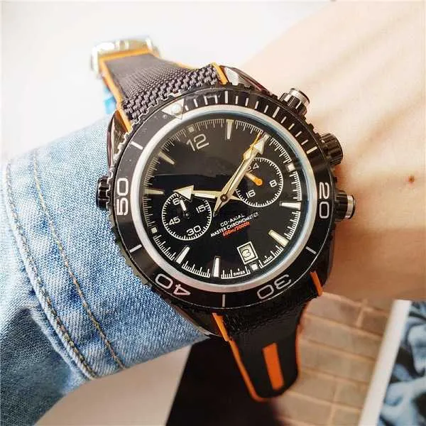 2019 Nouvelle marque européenne Haima mode cinq aiguille silicium ruban mens quartz watch