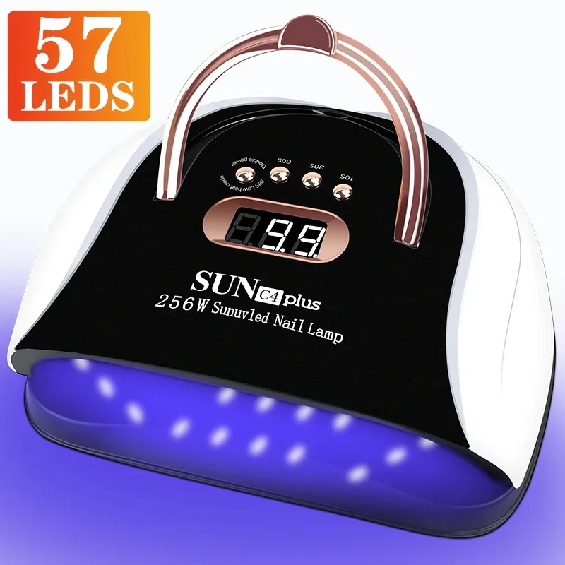 Kits lampe de séchoir à ongles LED UV avec capteur automatique 57 LEDS GEL Nail Gel avec 4 minuteur Lampe de manucure professionnelle