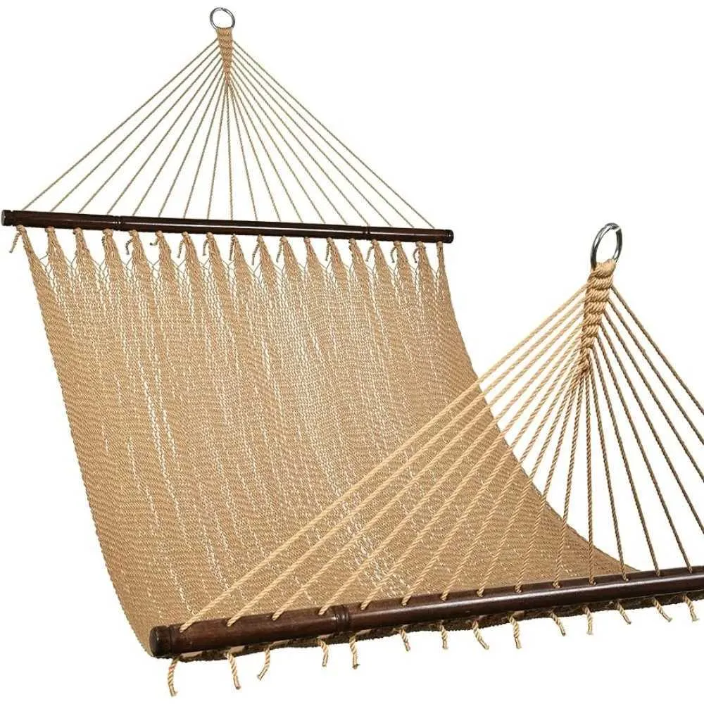 Meubles de camp Swing suspendu pour le jardin meubles chaises de jardin extérieures et terrasse 10 pi Double 2 Personnes Caraïbes Corde Hamac Camping Tent Y240423