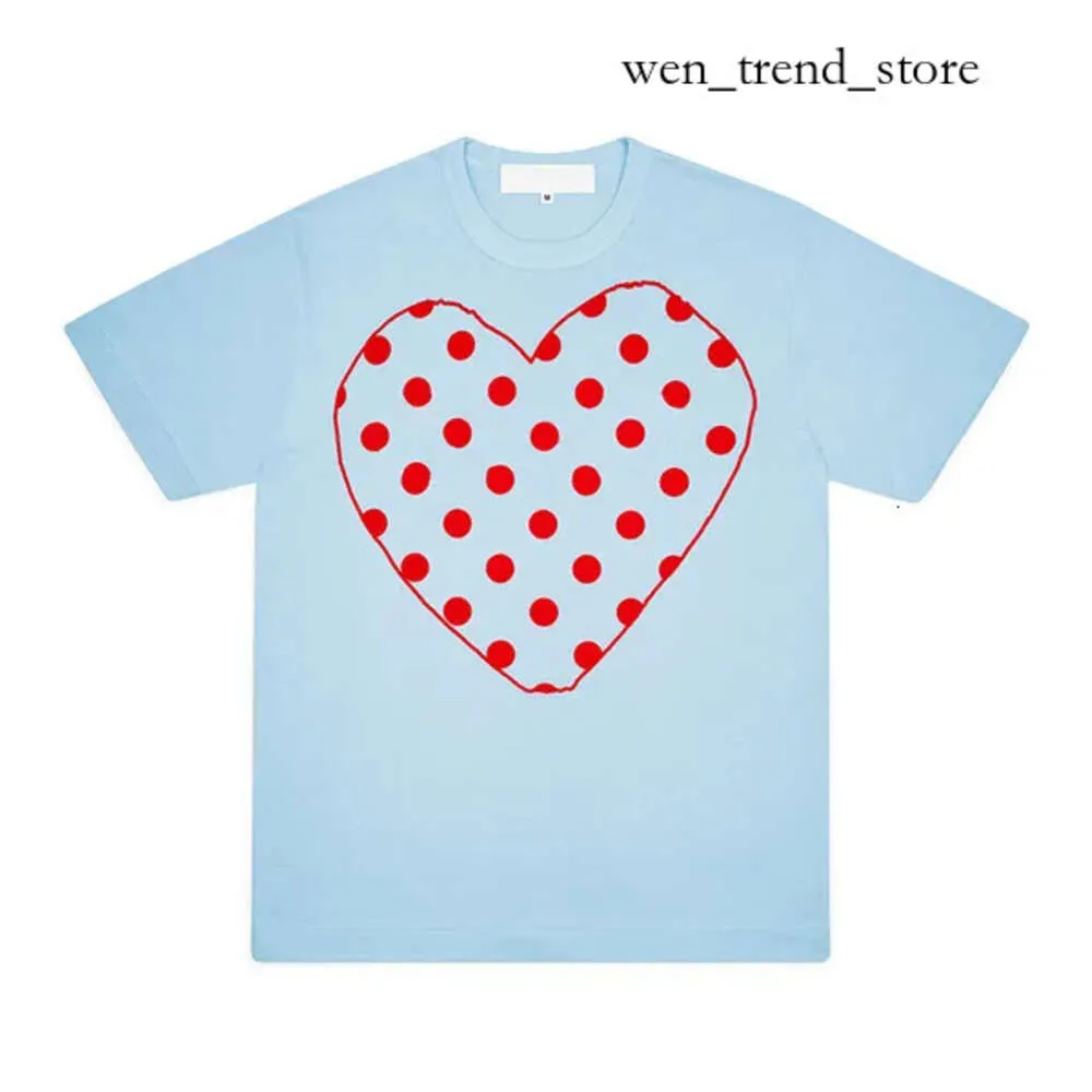 CDGS-skjorta Summer Mens T-shirts Spela CDGS T-skjorta Commes Short Sleeve CDGS Shirt Womens des Badge Garcons broderi Heart Red Love CDGS Shirt 176