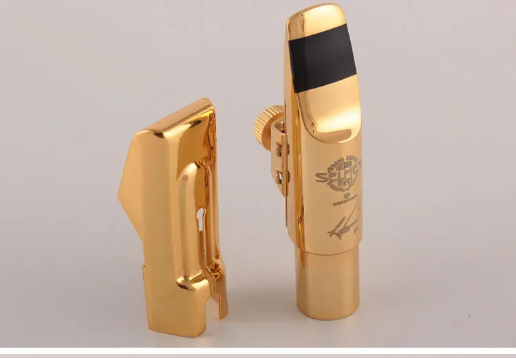 Saxophone High Quality Professional Tenor Soprano Alto Saxophone Metal Mouthpiece R54 Gold Plating Sax Mouth Pieces Accessories Size 56789