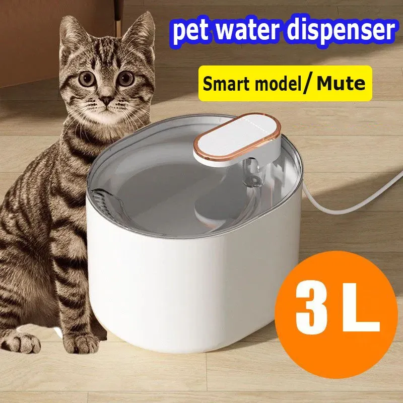 Levert 3L PET Automatisch waterfontein met LED -licht Ultra stille huisdier drinkwater fontein USB katten elektrische stomme huisdierwatervoeder