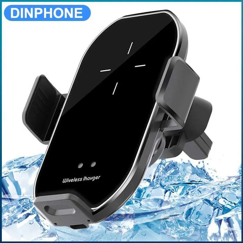 Cell Phone Mounts Holders Car Automatic Clamping Mobile Phone Holder Fast Wireless Charging Portable Car Holder Cellphone Bracket Stand In Car Device Y240423