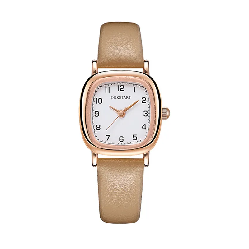 Wholesale of women's watches casual and minimalist digital small square watches quartz belt exam specific student watches