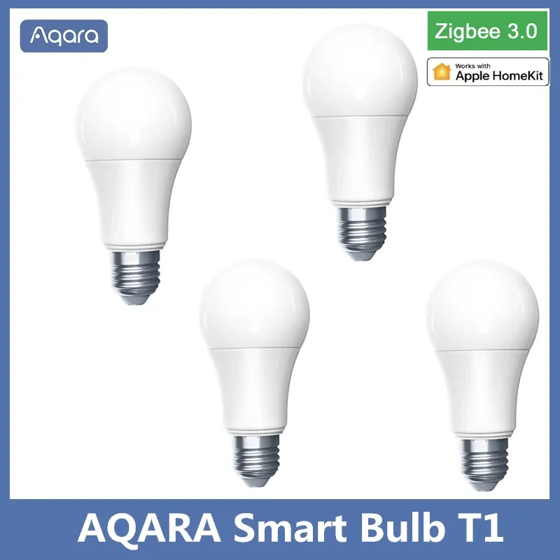Kontroll AQARA SMART LED -glödlampa T1 Zigbee 3.0 E27 2700K6500K 220240V Bluetooth Smart Home Light for Xiaomi Mi Home HomeKit