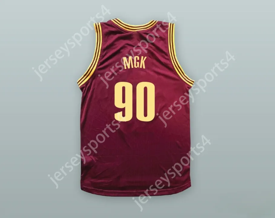 Özel Erkek Gençlik/Kids MGK 90 Maroon Basketbol Forması Üst Dikişli S-6XL