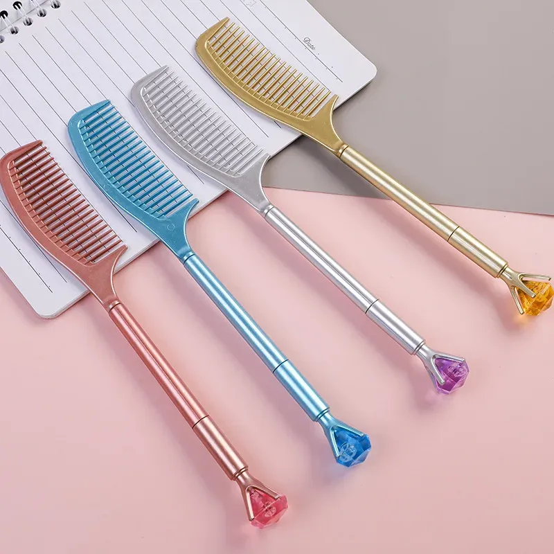 Pennor 12/60 Creative Diamond Comb Gel Pennor Award Cute Stationery Store Student Water Pen Office Needle Tube Kawaii School Supplies