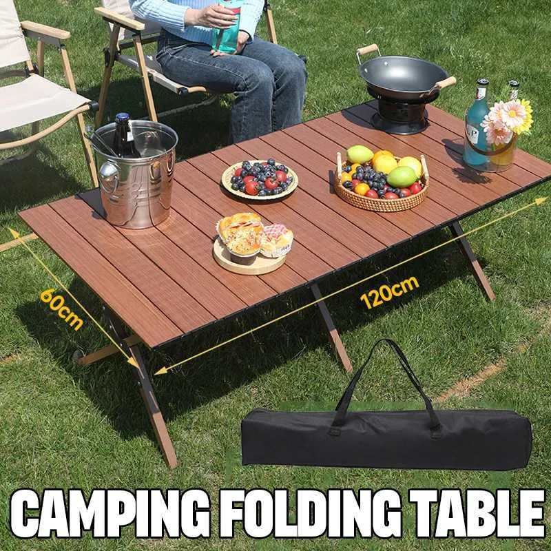 Camp Furniture Foldable Table Portable Foldable Table Camping Table Ultra Light Carbon Steel Coffee Table Fishing and Barbecue Supplies Y240423