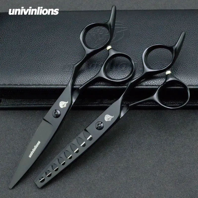 Shears Univinlions 6 "Janpan Steel Professional Hair Cutting Scissors Barbers Hairning Scissors Barbers 헤어 스타일리스트 가위 키트