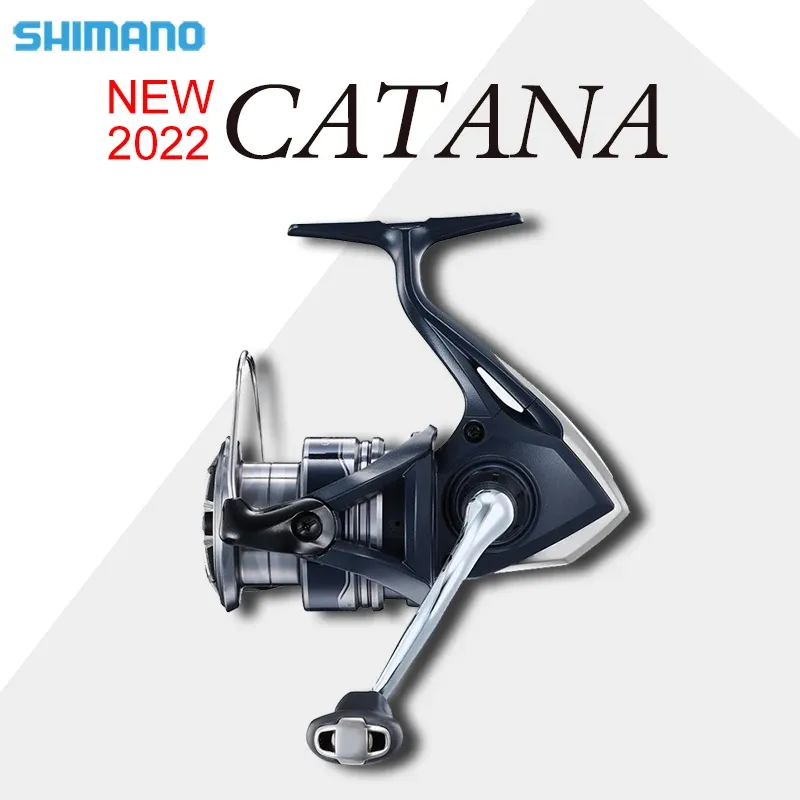 Accessoires 2022 Shimano Catana Spinning Fishing Reels 10004000 3+1BB Max Drag 38,5 kg Arc Spool Gfree Body Saltwater Reel Fishing Tackle