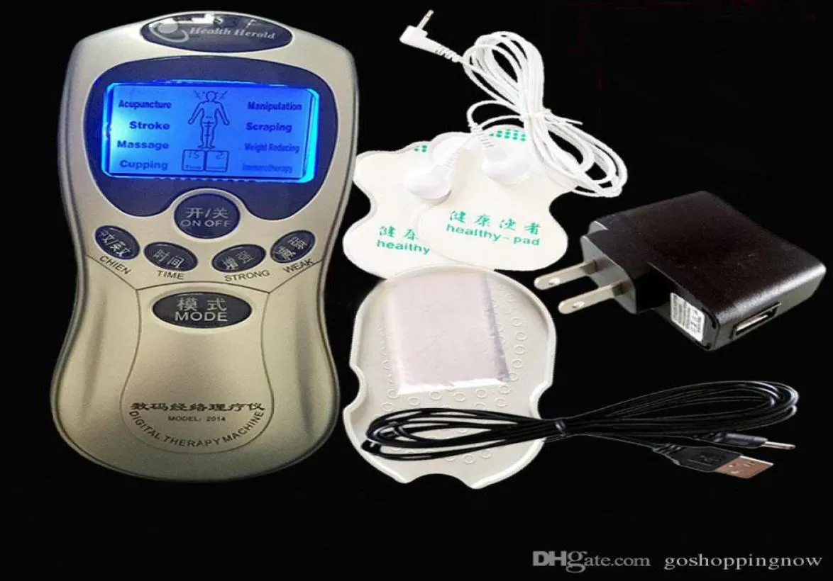 Bijgewerkte gezondheidszorg Elektrische tientallen acupunctuur Full Body Massager Digitale therapiemachine voor rughals voet Amy been pijnverlichting8024811