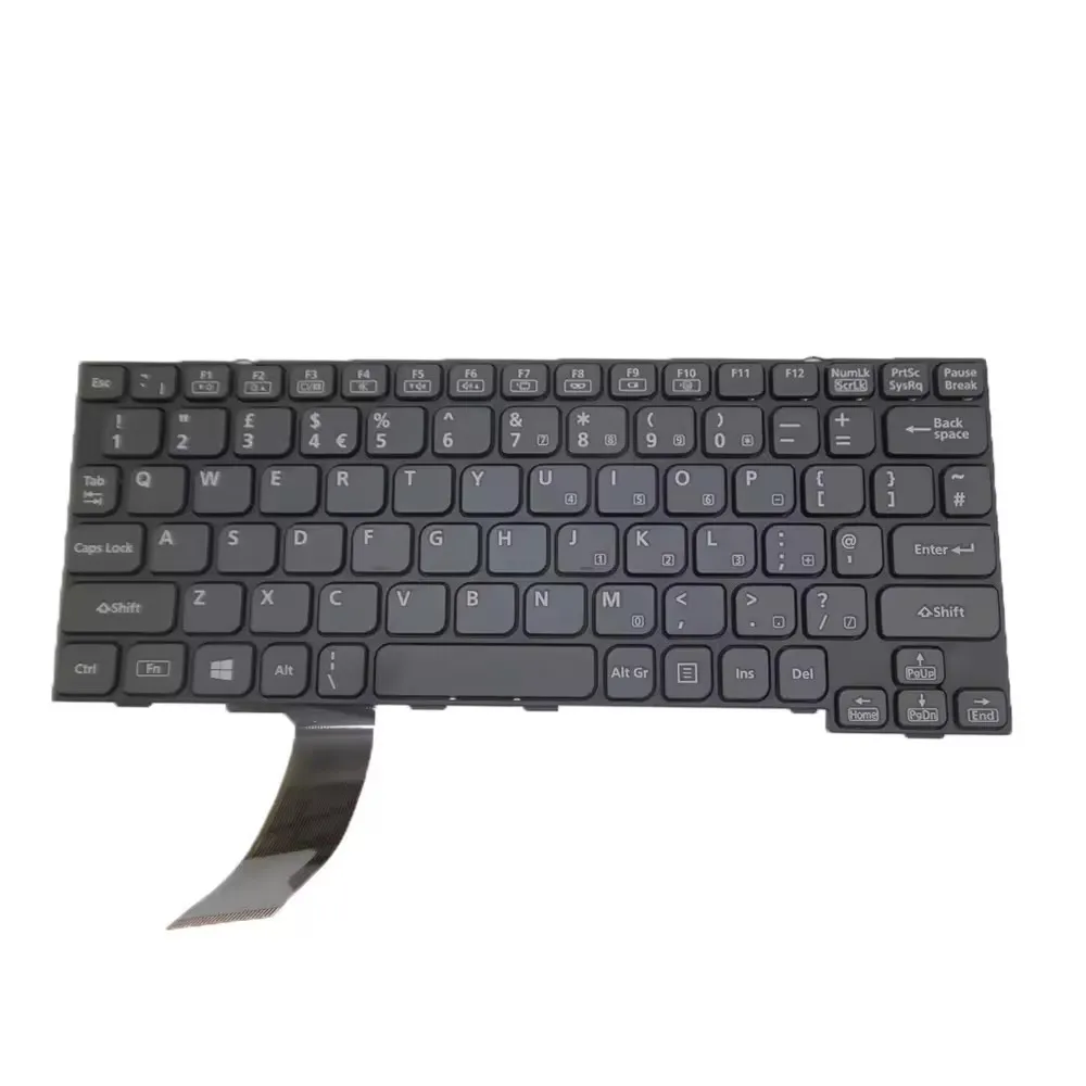 Clavier d'ordinateur portable en gros pour Panasonic Toughbook CF-20 HMB8359CPB10 01A Royaume-Uni UK Black avec cadre