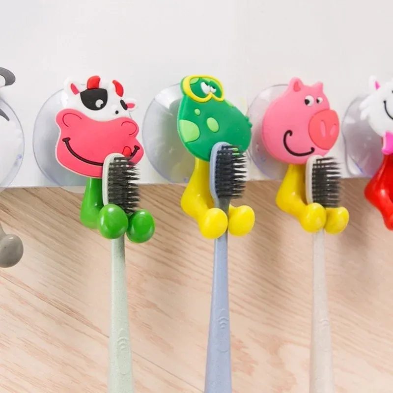 Têtes de support de brosse à dents en silicone en silicone, porte-rasage, porte-rasage et organisateur de salle de bain du distributeur de brosse à dents