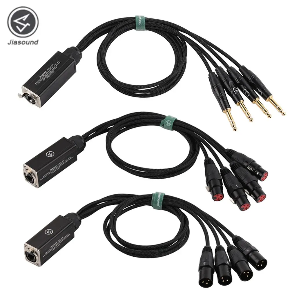 Équipement 4 canaux 3 broches Réseau audio XLR Câble pour l'éclairage sonore et l'enregistrement Studio mâle et femelle RJ45 Ethercon DMX512