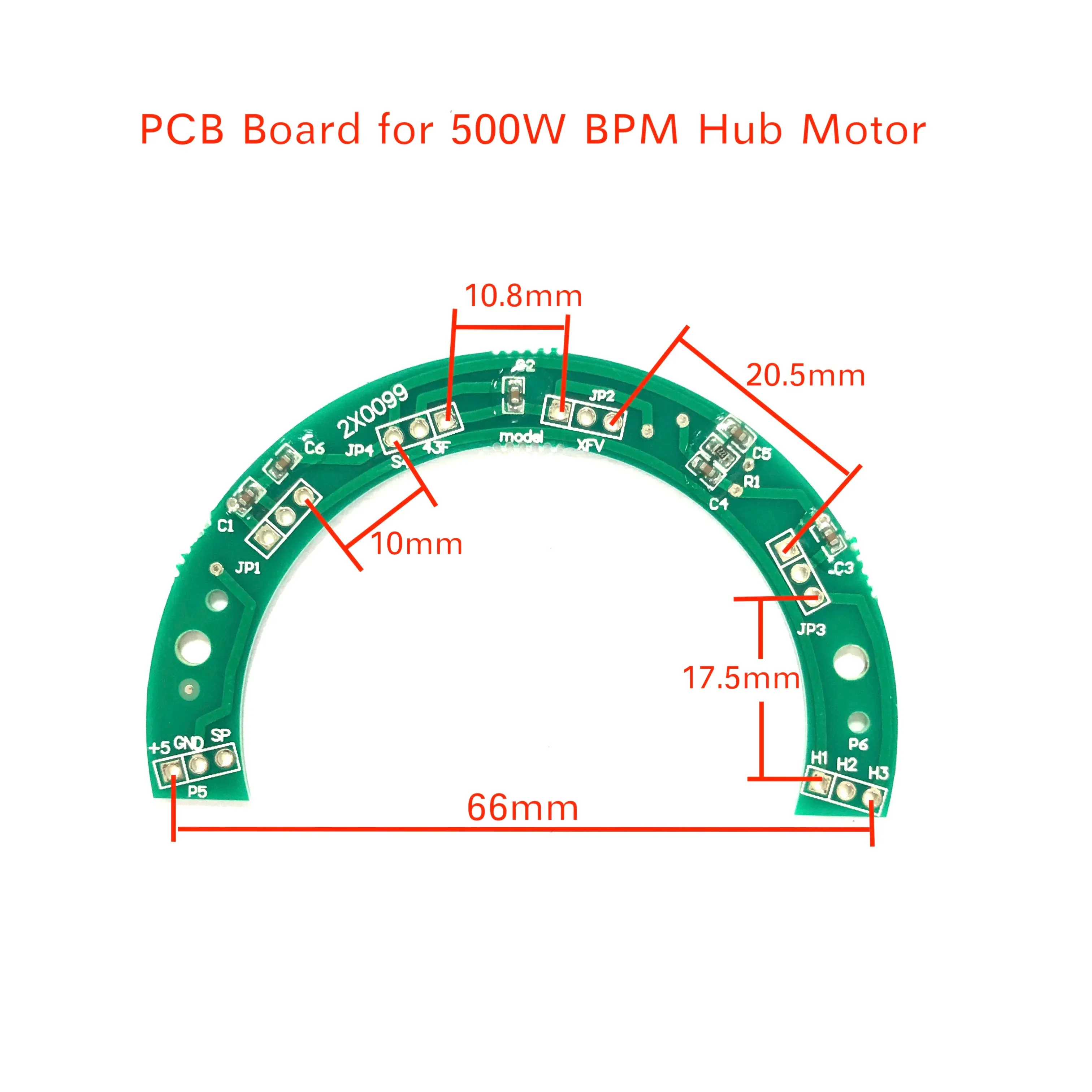 Accessori Scheda PCB per Ebike 500W Modi mozzo marcato BPM Controllo Green Part per il diagramma di cablaggio del sensore Hall
