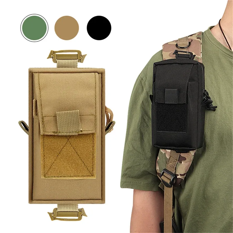 Accessories EDC Molle Bag Belt Waist Fanny Pack Multifunctional Mobile Phone Pouch Holder Case Camping Hunting First Aid EDC Gear Purse