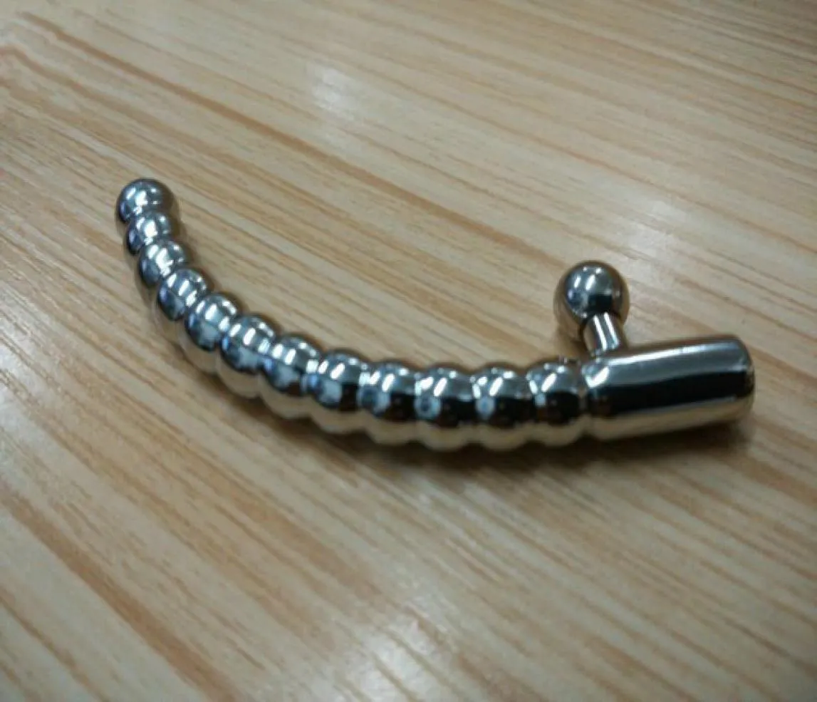 Dispositivi in acciaio Male Metal Solid Urinario Plug uretral suoni uretrali Cateteri del pene perline perline sesso sesso fetish sex7012851