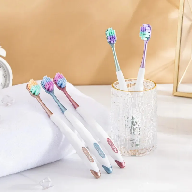 2024 Square hole wide head adult soft bristle toothbrush for pregnant and pregnant women with sensitive gingivalfor pregnant women toothbrush