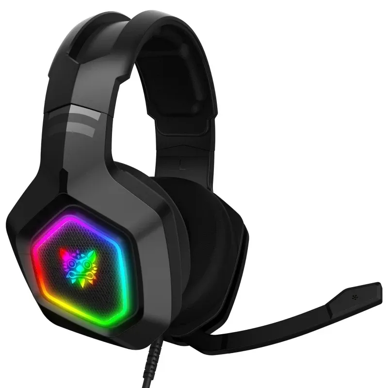 Earrings Onikuma K10 Headmounted Professional Gaming Headset Rgb Colorful Lighting Mic Pc Phone Ps4 Xbox Switch Wired Headphone