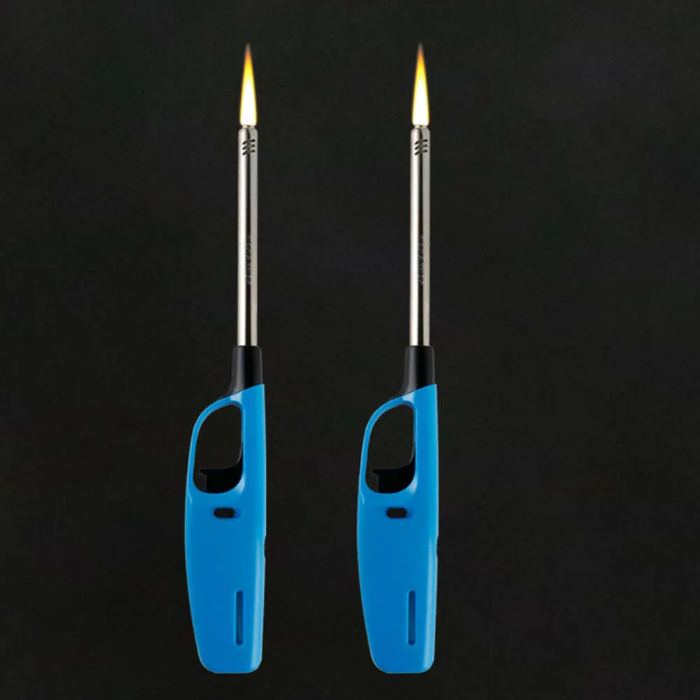 Long Refillable Butane Without Gas Lighters Candle Lighter Multi-purpose for Kitchen Fireplace Pilot Light BBQ Stove Lighters