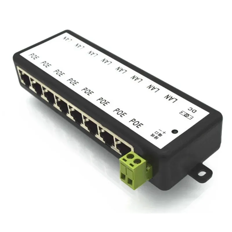 2024 Poe Injector 4ports Poe Splitter für CCTV -Netzwerk Poe Camera Power Over Ethernet IEEE802.3AF Hot Sale2.Für die Überwachung von Netzwerkvideos