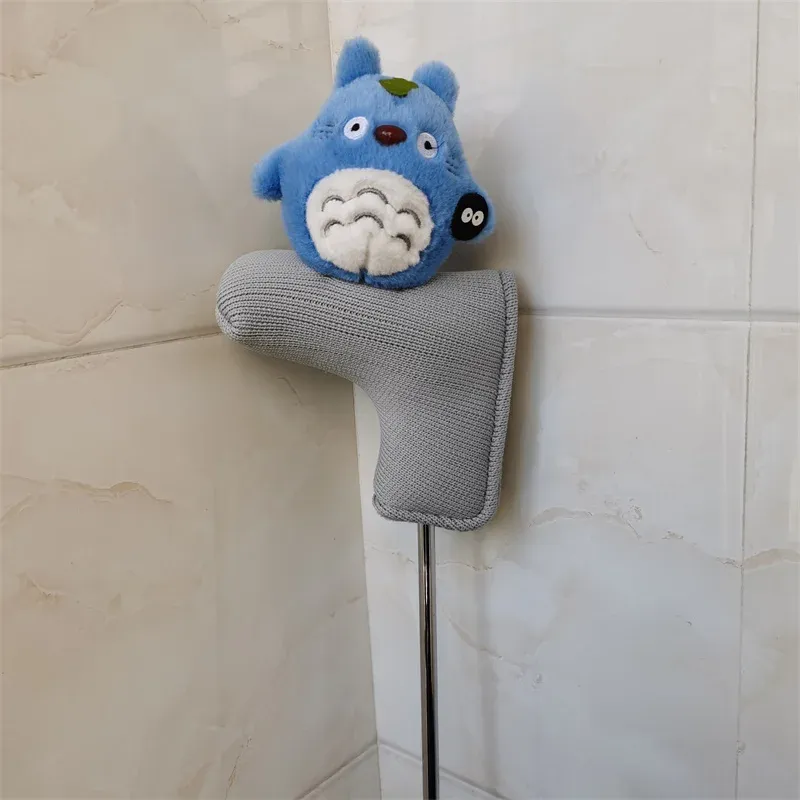 Clubs New Golf Putter Head Cover Knit & Totoro Handmade Magnetic Golf Putter Headcover 2 Models Drop Shipping