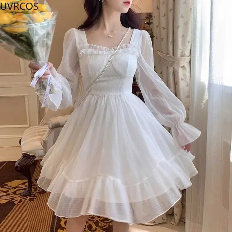 velvet long sleeve wedding guest dress Marigold Velvet Mock Neckline Dress A line Skirt
