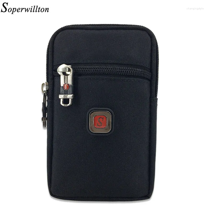 Midjeväskor Soperwillton Belt Bag Packs Fanny Pack Telefon Wate Proof 1680d Oxford Sponge Protection Men Women Man Female #806