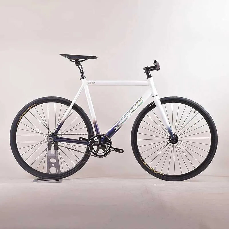 Rowery stałe rower z biegu aluminium aluminium Fixie Single Prędkość rower wyścigowa ulica codzienna jazda jazda