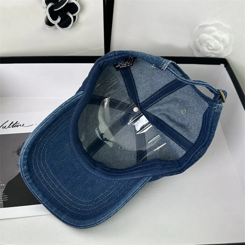 Mens Cowboy Denim Caps Blue Black Designer Baseball Cap Luksusowy kapelusz Summer Sunhats SP2-5 Sports Sports Casquette Hats Regulowane wizje cyg24042001